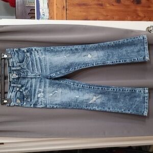 Salvage Supply Co./Buckle GIRLS Jeans Chaos Boot Youth Distressed Size 12 EUC
